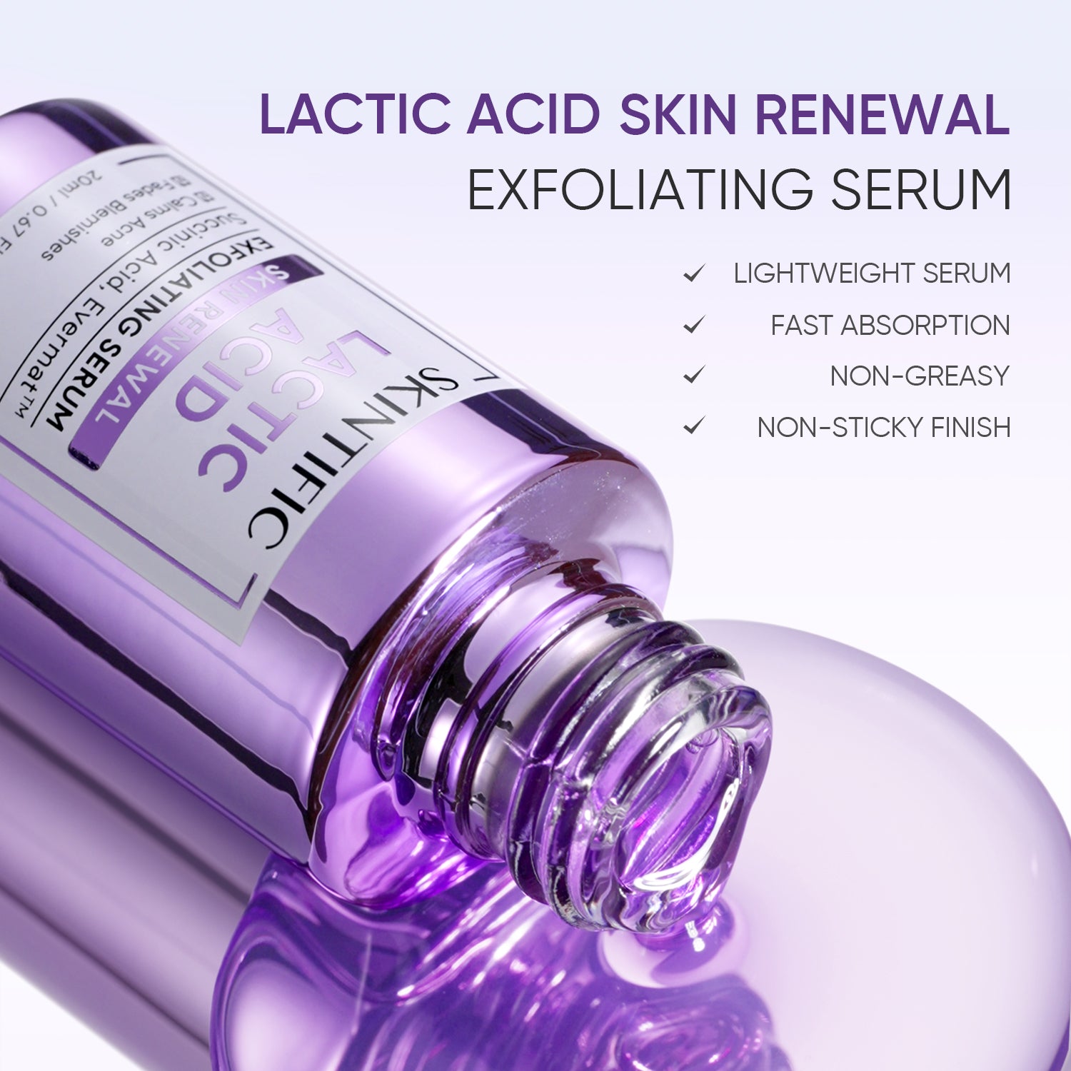 Sérum Exfoliante con Ácido Láctico para una Piel Suave y Luminosa