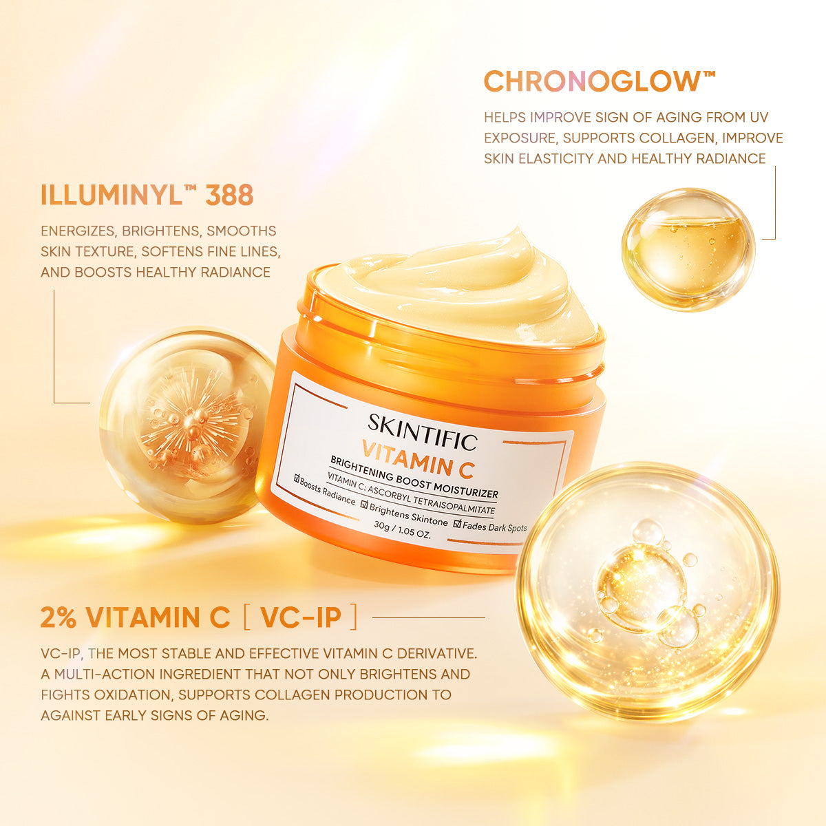 Hidratante Iluminador Potenciador con Vitamina C