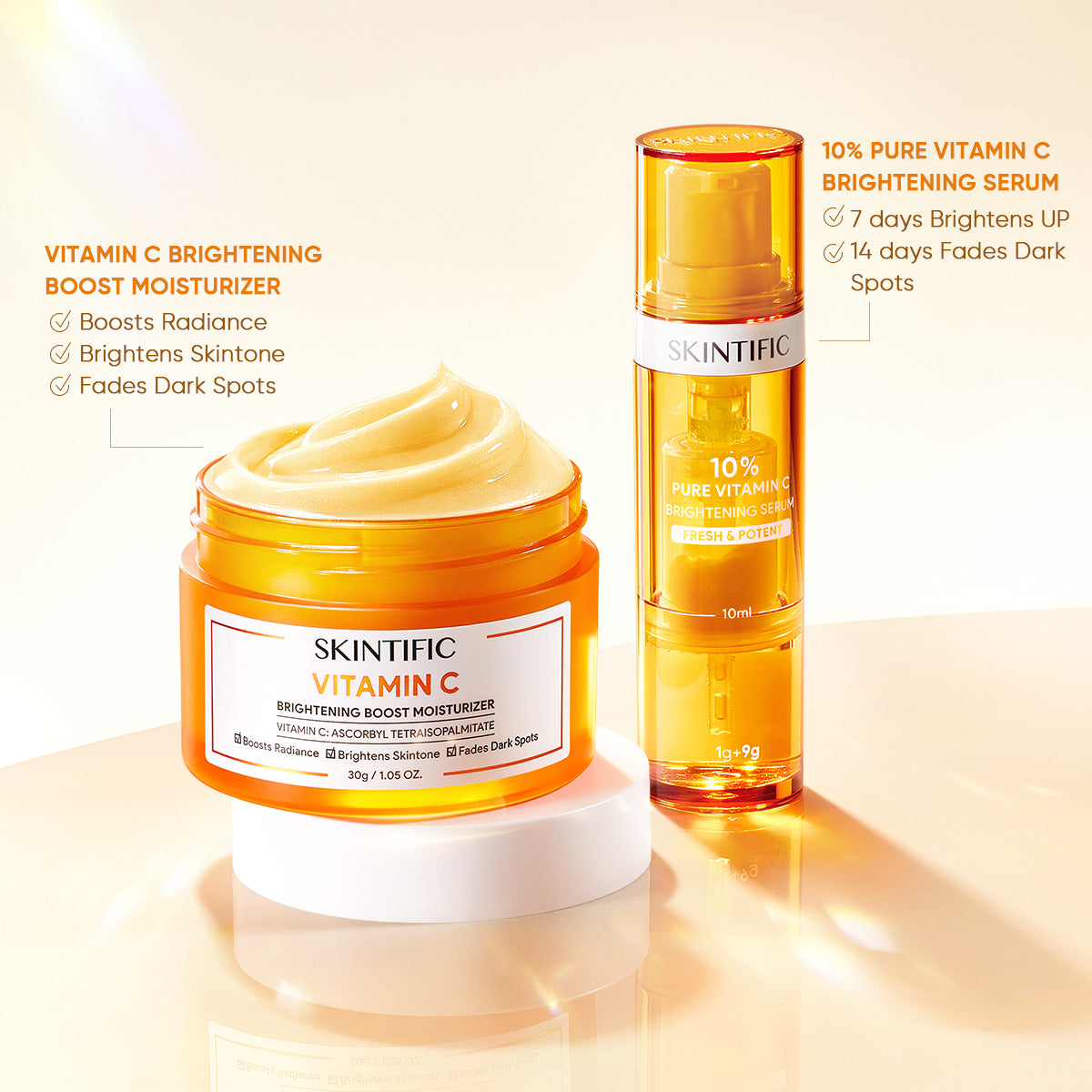 Hidratante Iluminador Potenciador con Vitamina C