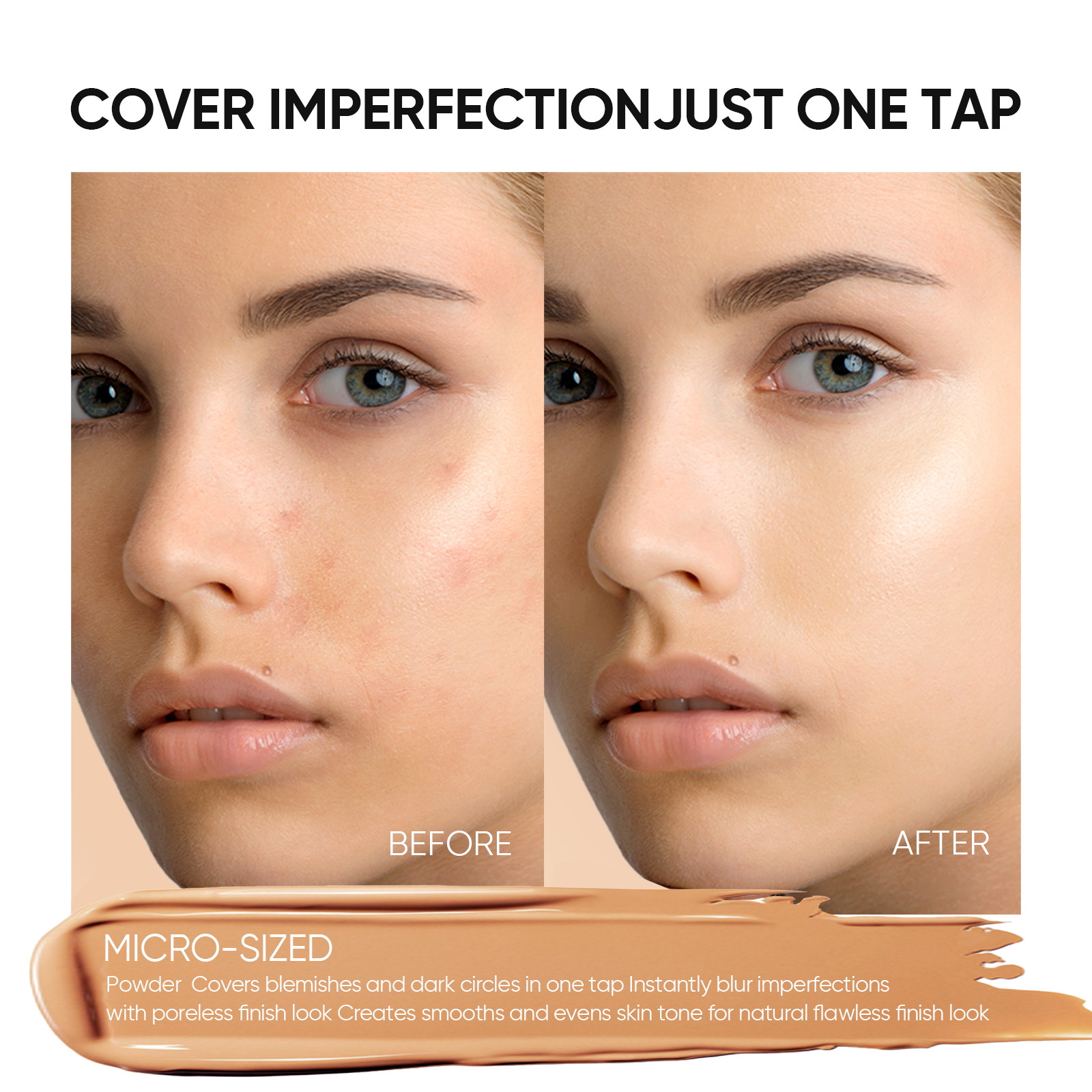 Cushion Glow Cover + Spray Sérum Potenciador + Sérum Labial